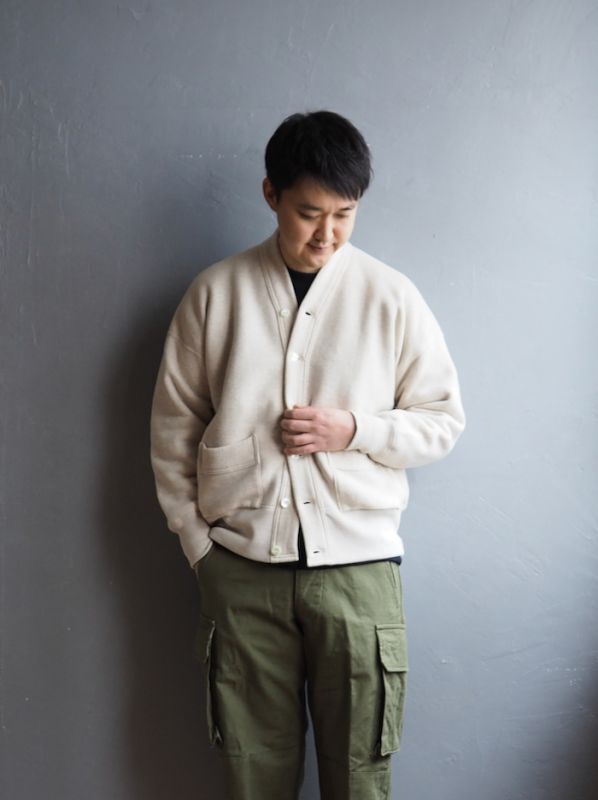 Olde Homesteader-EXTRA COTTON FLEECE CARDIGAN-カーディガン