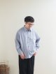 画像: Still By Hand(スティルバイハンド) オーバーサイズストライプシャツ ブルーストライプ
