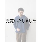 画像: 5W(ファイブダブル) Monac Shirts / wool ミッドブルー