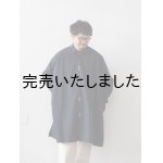 画像: 5W(ファイブダブル) Poncho shirts-ネイビー