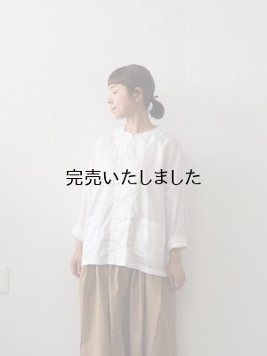 画像1: 【再入荷】HARVESTY(ハーベスティ) アトリエシャツ ホワイト