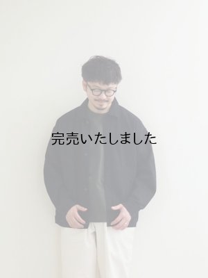 画像1: alvana(アルヴァナ) NATURAL TWILL SHORT JACKET - インクブラック