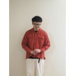 画像: another 20th century(アナザートゥエンティースセンチュリー) Connery Collar shirts - Linen/Wool カーマイン