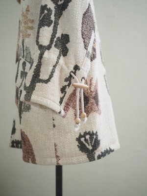 画像10: ASEEDONCLOUD(アシードンクラウド) Antique kilim print coat Off White