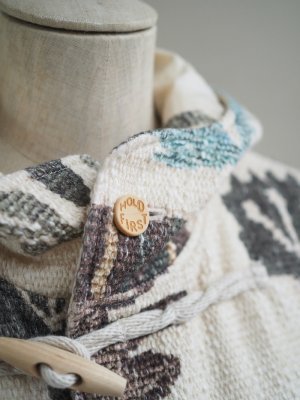 画像13: ASEEDONCLOUD(アシードンクラウド) Antique kilim print coat Off White