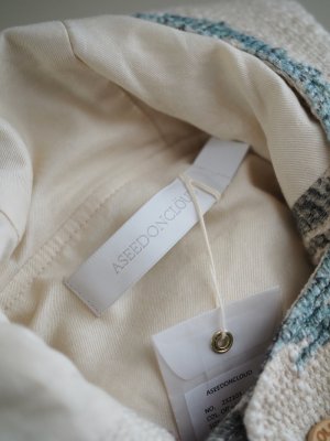 画像15: ASEEDONCLOUD(アシードンクラウド) Antique kilim print coat Off White