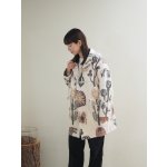 画像: ASEEDONCLOUD(アシードンクラウド) Antique kilim print coat Off White