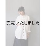 画像: AU GARCONS(オーギャルソン) AUBIN-バンドカラーシャツ -ホワイト