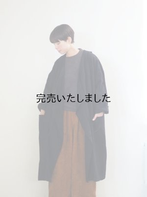 画像1: Plus Vetements de Travail-au garcons-ROBE DUSTER シャンブレーブラック