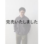 画像: allinone(オールインワン) SMOCK GROWTH-シャツ- ソフトコットンタイプライター チャコール