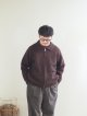 画像: Still By Hand(スティルバイハンド) ニットブルゾン メランジブラウン