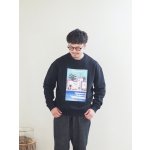 画像: ATELIER AMELOT-アトリエアメロ  FAUX AIR FRANCE FRENCH RIVIERA-スウェット ブラック