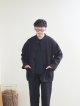 画像: alvana(アルヴァナ) BHARAT DENIM NO COLLAR JACKET - インクブラック