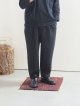 画像: Still By Hand(スティルバイハンド) ウールシルクネップイージーテーパードパンツ チャコール