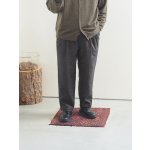 画像: Still By Hand(スティルバイハンド) ウールシルクネップイージーテーパードパンツ ブラウン