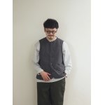 画像: ARAN(アラン) ナイロンリップ ライナーベスト チャコール