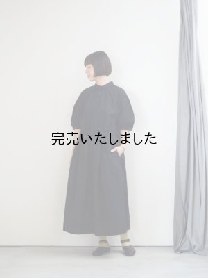 画像1: ASEEDONCLOUD(アシードンクラウド) Memento work dress ブラック