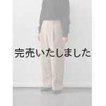 画像: ASEEDONCLOUD(アシードンクラウド) Handwerker-ハンドベイカー- HW Wide Trousers コーデュロイ ベージュ