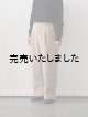 画像: ASEEDONCLOUD(アシードンクラウド) Handwerker-ハンドベイカー- HW Wide Trousers コーデュロイ ベージュ