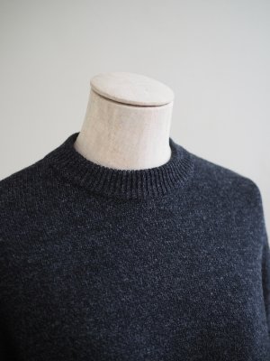 画像7: alvana(アルヴァナ) 5G LAMS WOOL CREW KNIT インクブラック