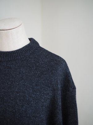 画像8: alvana(アルヴァナ) 5G LAMS WOOL CREW KNIT インクブラック
