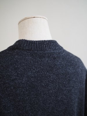 画像10: alvana(アルヴァナ) 5G LAMS WOOL CREW KNIT インクブラック