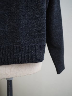 画像11: alvana(アルヴァナ) 5G LAMS WOOL CREW KNIT インクブラック