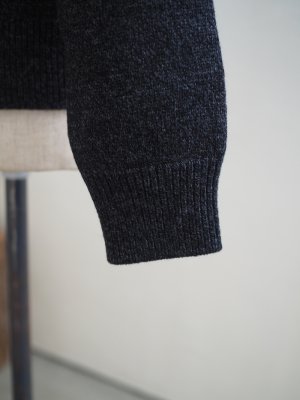 画像12: alvana(アルヴァナ) 5G LAMS WOOL CREW KNIT インクブラック
