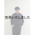 画像: Still By Hand(スティルバイハンド) フットボールライクロングスリーブTシャツ ブラックネイビー