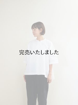 画像1: DUI JUJUDHAU(デュイ ズーズーダウ) BOX SHIRTSボックスシャツ- リネンコットンホワイト