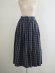 画像4: DUI JUJUDHAU(デュイ ズーズーダウ)GATHER SKIRT BLACK CHECK(COTTON LINEN)