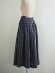 画像6: DUI JUJUDHAU(デュイ ズーズーダウ)GATHER SKIRT BLACK CHECK(COTTON LINEN)