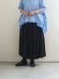 画像1: DUI JUJUDHAU(デュイ ズーズーダウ)GATHER SKIRT L/C BLACK