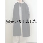 画像: DUI JUJUDHAU(デュイ ズーズーダウ) ROUND NECK COAT-ラウンドネックコート LSブラック