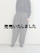 画像: DUI JUJUDHAU(デュイ ズーズーダウ) TUCK PANTS LINEN NEP BLACK