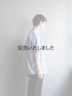 ENDS and MEANS(エンズアンドミーンズ) Nizza Shirts サックス