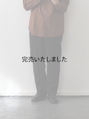 画像1: ENDS and MEANS(エンズアンドミーンズ) Standard Grandpa 2tac Trousers-ブラウンヘリンボーンダブルフェイスウール