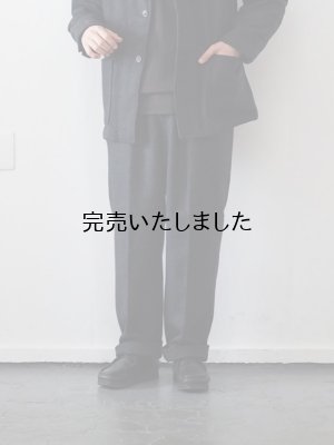 画像1: ENDS and MEANS(エンズアンドミーンズ) Grandpa 2tuck Trousers チャコールウール