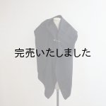 画像: HONNETE(オネット) WOOL LINEN WASHED TWILL WIDE STOLE-black-
