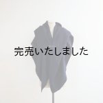 画像: HONNETE(オネット) WOOL LINEN WASHED TWILL WIDE STOLE-black×navy check-