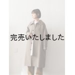 画像: HONNETE(オネット) New Round Collar Coat-ラウンドカラーコート-glen check