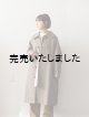 画像: HONNETE(オネット) New Round Collar Coat-ラウンドカラーコート-glen check