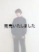 画像: HONNETE(オネット) OVERSIZED TUCK SLEEVE SHIRTS HIGHCOUNT CRUSHED COTTON-ブラック