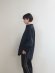 画像2: HONNETE(オネット) OVERSIZED TUCK SLEEVE SHIRTS HIGHCOUNT CRUSHED COTTON-ブラック