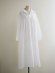 画像1: HONNETE(オネット) Gathered Long Shirt High Count Crushed Cotton White