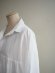 画像8: HONNETE(オネット) Gathered Long Shirt High Count Crushed Cotton White