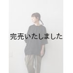 画像: HARVESTY(ハーベスティー) FRENCH LINEN S/S PULL OVER ブラック