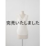 画像: JöICEADDED（ジョイスアディッド） Picot hem Tank Top-コットンカシミヤタンクトップ-アイボリー