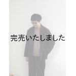 画像: Still By Hand(スティルバイハンド) コットンウールカルゼポケットジャケット ブラウン