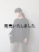 画像: jujudhau(ズーズーダウ) SMALL NECK SHIRTS-スモールネックシャツ-リネンコットンブラック